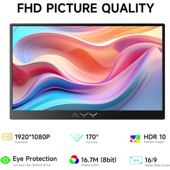 " NEW Next-Gen Portable Gaming Monitor for PS5 & Xbox Series X|S" - Picture 3 of 7